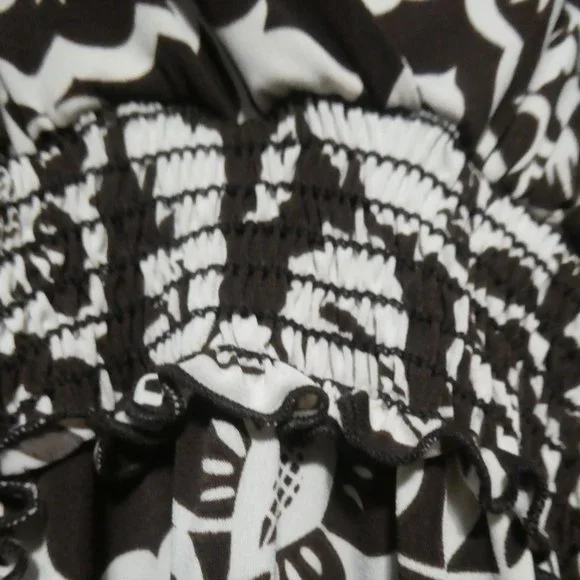 JESSICA | small | Made In Canada | Brown Floral Dress | Tie Back | NWOT - Picture 8 of 11